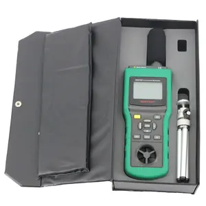 Mastech MS6300 Temp LUX/Wind/Sound/Temp/RH Environmental Tester Lux Meter 4 Digital Liquid Crystal Display