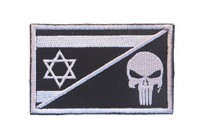 데이비드 자수 이스라엘의 녹색 별 의류 가방 모자에 대한 처벌 플래그 패치 야외 가방 모자 의류 의류 패치에 바느질 - Product Image 3