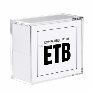 Estuche de acrílico personalizado con 99% de resistencia a los rayos UV para la caja de entrenador de élite de Pokémon, caja de exhibición de sobres coleccionables, soporte protector con tapa magnética - Product Image 1