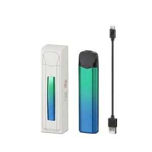 Briquet Électrique Métallique Mince à Prix d'Usine, Rechargeable par USB, Coupe-Vent, Portable, Vente en Gros - Product Image 1