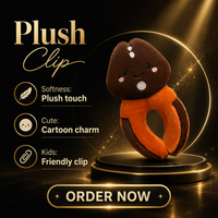 Jepit Rambut Boneka Lucu Bahan Polyester Lembut Aksesoris Kartun untuk Hadiah Pesta