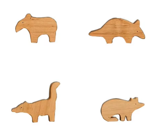 Juguetes de Animales de Madera Personalizados, Lindos y Educativos, Montessori, Dinosaurio, Tortuga, <span class=keywords><strong>Lobo</strong></span>, Mapache, Juguete para Niños Pequeños - Product Image 4