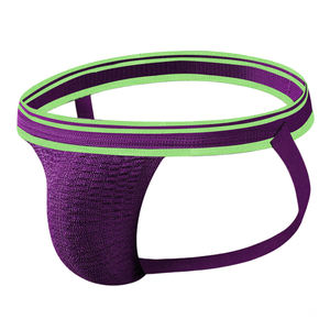 Oferta de Suspensorio Sexy para Hombre con Cinturilla de 3 cm, Ropa Interior para Hombre Oso en Color Sólido, de Tiro Bajo y Algodón Transpirable, Suspensorio Sexy para Hombre <span class=keywords><strong>Gay</strong></span> - Product Image 3