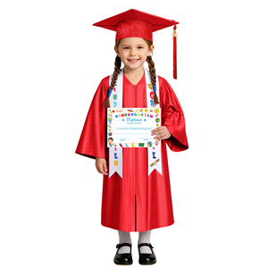 Uniformes <span class=keywords><strong>de</strong></span> Graduación <span class=keywords><strong>de</strong></span> Jardín <span class=keywords><strong>de</strong></span> Infancia <span class=keywords><strong>de</strong></span> Alta Calidad con Borla, Estola, Certificado, Togas y Birretes para Graduación <span class=keywords><strong>Preescolar</strong></span> - Product Image 1