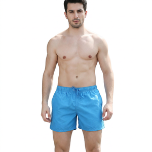 Venta al por mayor color liso hombres playa por encima de la rodilla nadar surf pantalones cortos secado rápido ropa deportiva varios colores disponiblesDDP envío - Product Image 1
