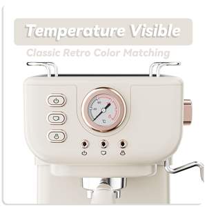 Macchina da Caffè Espresso Semi-Automatica per Uso Domestico con Estrazione ad Alta Pressione e Montalatte Integrato - Product Image 3