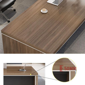 Nuovi mobili per ufficio moderni ultimi design della scrivania dell'ufficio Ceo Executive Desk Manager scrivania in Mdf/mfc a forma di L - Product Image 5