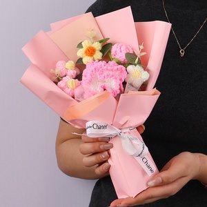 Ramo <span class=keywords><strong>de</strong></span> <span class=keywords><strong>Flores</strong></span> <span class=keywords><strong>de</strong></span> Crochet Tejido a Mano para el Día <span class=keywords><strong>de</strong></span> San Valentín, Día <span class=keywords><strong>de</strong></span> la Madre y Graduación - Regalo Transfronterizo - Product Image 2