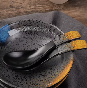 Cucharas de Melamina Hcma para <span class=keywords><strong>Ramen</strong></span> Japonés A5, Cucharón Grande Comercial para Cocina, Irrompible, para Sopa y Fideos - Product Image 2