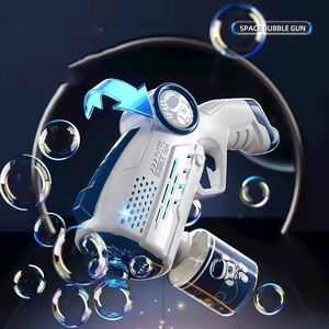 Pistolas de burbujas juguetes para niños luz Led astronauta máquina de burbujas espaciales automática máquina de pistola de burbujas espaciales - Product Image 4