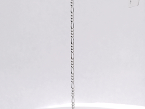 Layered Dual Strand White Pt950 Custom <b>Wristlet</b> Offset Flat Links Unisex Casual Layering Platinum Wrist Accessory Gift - Product Image 4