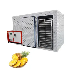 Nuevo secador de bomba de calor de aire caliente de alta eficiencia para mariscos, pescado, piña, máquina de deshidratación de frutas y verduras de alta capacidad