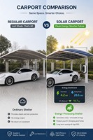 Abri solaire en aluminium courbé pour panneaux solaires, station de recharge pour véhicules électriques, taille personnalisée, OEM