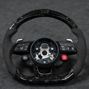 Volant en fibre de carbone forgée et suède LED pour Audi TT R8 S3 S4 S5 S6 S7 RS3 RS4 RS5 RS6 A6 RS <span class=keywords><strong>Q5</strong></span> Q6 A4 A5 – Vente en gros et au détail - Product Image 6