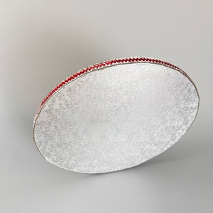 Plato Base Redondo/Cuadrado para Tartas Sunshine de 4/6/8/10/12/14 Pulgadas y 13mm de Grosor, Dorado/Plateado, para Exhibición de Postres y Repostería - Product Image 1