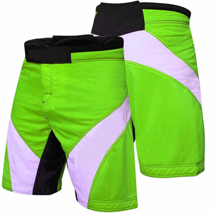 กางเกง MMA สีเขียวชมพูสำหรับผู้ชาย แบบสั่งทำพิเศษ พิมพ์ลายแบบ Sublimation แห้งเร็ว เอวยางยืด มีกระเป๋า ดีไซน์ลำลอง สำหรับการต่อสู้ - Product Image 6