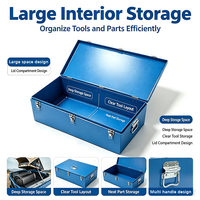 Armoire en acier bleu MaoRong, portable, de bureau, avec 3 tiroirs, boîte à outils OEM/ODM/OBM MR27.8, capacité de 300 kg, garantie de 3 ans, verrouillable