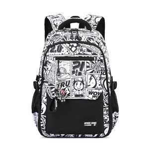 Jianglida Student <b>Backpack</b> Oxford Cloth Large Capacity Comic Print For Middle School High School Boys Summer 2025 - Product Image 5