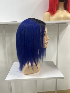 Perruques colorées pour femmes, perruque courte bob en cheveux humains avec dentelle frontale, perruques vietnamiennes avec dentelle frontale, 100% cheveux humains - Product Image 3
