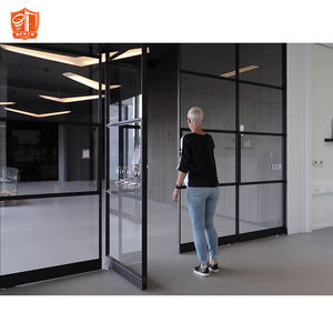 <span class=keywords><strong>Porte</strong></span> pivotante en aluminium à impact réglable à double vitrage bon marché à l'épreuve des ouragans - Product Image 6