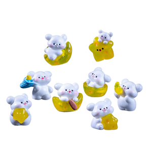 Jouets en peluche Weijin et Space Star Moon Puppy, accessoires suspendus décoratifs mignons de bricolage, micro-paysage bureau Smal - Product Image 1