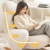 Fauteuil pouf inclinable en tissu pour salon, en forme de L, en coton, mobilier moderne pour la maison, confort doux