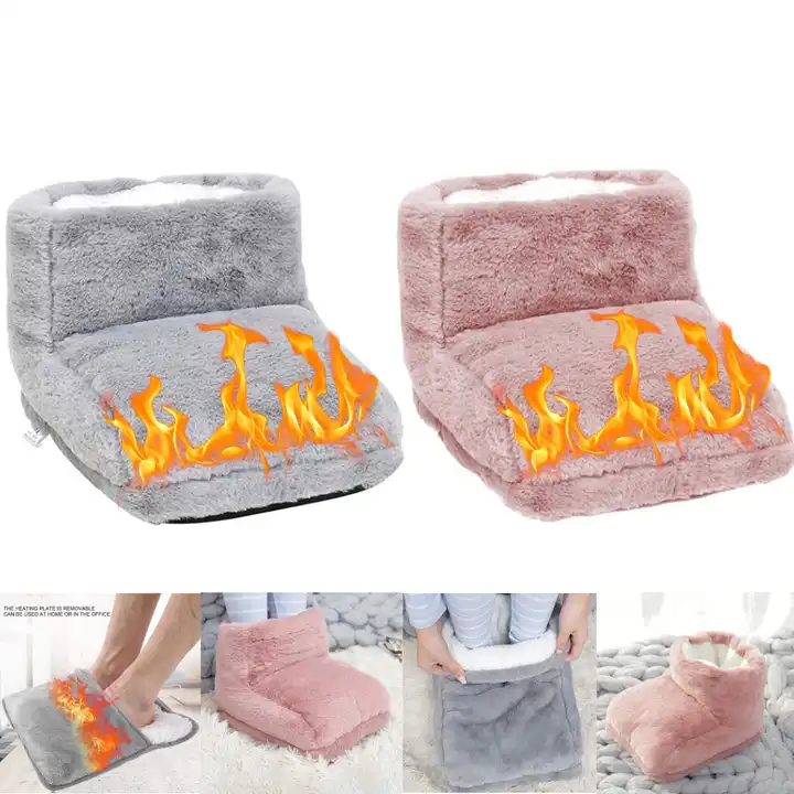 USB Foot Warmer Cushion Electric Heater for Winter Office Heating Slippers  Shoes