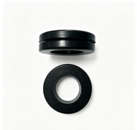 Anneau de protection en caoutchouc standard, rond, double face, à clipser, anti-poussière, pour câbles de bureau