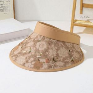 หมวกกันแดดทรงจีนแบบ unisex ขายส่ง ลายดอกไม้ 3 มิติ ระบายอากาศได้ดี ป้องกันรังสียูวี ปีกกว้าง เหมาะสำหรับเล่นกีฬาและกิจกรรมกลางแจ้ง - Product Image 2