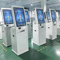 Kiosque en libre-service d'intérieur USHIDA 21,5/27/32 pouces avec écran tactile capacitif (10 points) Windows/Android OS, paiement personnalisable