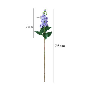Flores Artificiales de Lila Ruilisi, Tallo Individual, Color Morado, Plástico y Seda, Decoración para Bodas y Hogar - Product Image 5