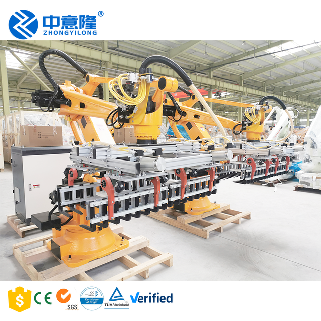 Factory Custom Automatic Packaging Machine Palletizer Line Palletizing Robot Price Robotic Arm Camera Motion Control
