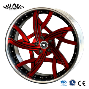 Jante de voiture <span class=keywords><strong>rouge</strong></span> à rayons profonds 20x9.5, jante forgé<span class=keywords><strong>e</strong></span> en deux parties 20x11 pour BMW M3 M4 G80 G82 G87 pour Mercedes-Benz W206 W213 S580 - Product Image 1