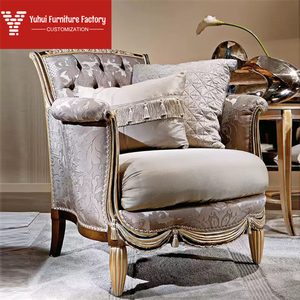Ensemble de canapés de salon Alexander, style moderne et luxueux, en tissu français, avec pieds en bois, combinaison simple, double ou <span class=keywords><strong>trio</strong></span> - Product Image 4