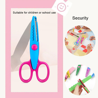 Ciseaux artisanaux festonnés pour enfants en plastique poignée ergonomique lame en acier inoxydable bricolage Scrapbooking commandes en gros