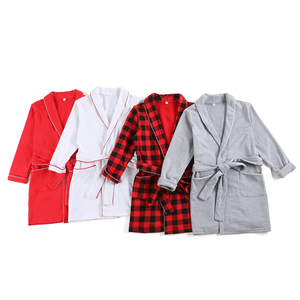 Noël personnalisé bébé garçon nuit robe blanc tricoté coton petit garçon <span class=keywords><strong>peignoir</strong></span> enfants pyjamas 2025 - Product Image 1