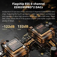 FiiO K19 hi-res Audio bureau DAC casque amplificateur phare double ES9039SPRO HIFI décodeur DSD512 31 bandes PEQ XMOS XU-316 métal