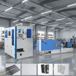 Machine d'emballage manuelle pour sachets alimentaires et de boissons, avec injection, coupe automatique de serre-câbles, moteur et type d'emballage à bande. - Product Image 1