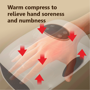 Intelligente draadloze elektrische handmassager 6 niveaus Lucht druk op de handen Ontspannende vingergewrichten van de handpalm Warm kompres Handmassage - Product Image 4