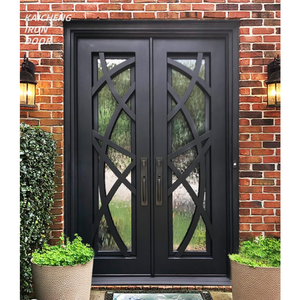 Nhà Cung Cấp Vàng Hot Bán Pháp Phong Cách Sắt Nhập Cửa Cửa Cho Nhà Hỗ Trợ Tùy Biến - Product Image 1