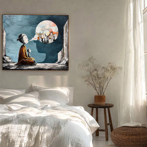 Dipinto Decorativo Architettonico Commerciale Realistico 3D con Effetto Bolla, Personalizzato e Fatto a Mano su Tela - Product Image 1