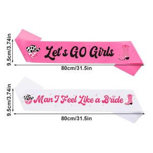 Denim Bachelorette Party Decoration Bridal Bachelorette Girl Theme Party Etiquette Shoulder Strap <b>Bracelets</b> - Product Image 2