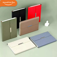 AssurePrint Plus GL032 Carnet de notes de luxe personnalisé A5 en cuir PU avec boucle magnétique, cadeau d'entreprise, pour réunions de direction et projets
