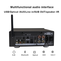 Uzaktan kumanda ile 50W 2-ch ev Stereo alıcı ses ekipmanı/amplifikatörler/hoparlör