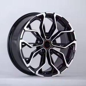 Jantes en alliage coulé 17 <span class=keywords><strong>pouces</strong></span> 7J 5-120 multi-rayons noir usiné, en stock, prêtes à être expédiées pour <span class=keywords><strong>Renault</strong></span> RS - Product Image 1
