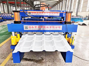 Machine de formage <span class=keywords><strong>à</strong></span> rouleaux pour tuiles de toiture en zinc émaillé du Zimbabwe de 925 mm de largeur d'alimentation et tôle de toiture en métal IBR <span class=keywords><strong>à</strong></span> <span class=keywords><strong>double</strong></span> couche - Product Image 3