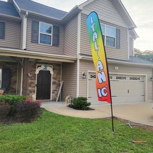 Cheap Barber Shop Custom Feather Signs Teardrop Flying Beach Flagpole Flutter <b>Flags</b> Printed Feather <b>Flags</b> With Pole and Base - Product Image 4