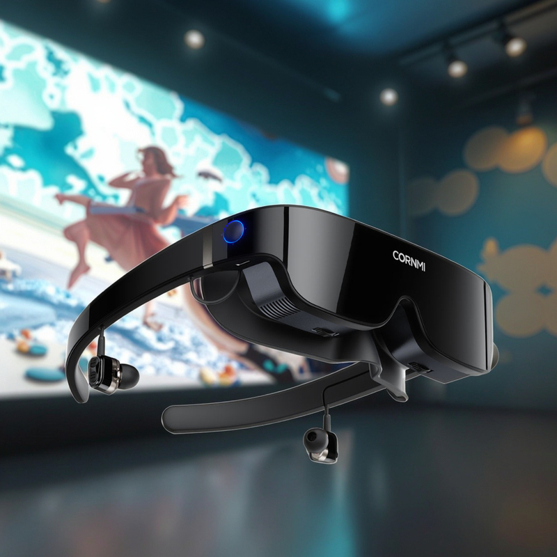 Immersive 3D Smart Glasses Stock Virtual