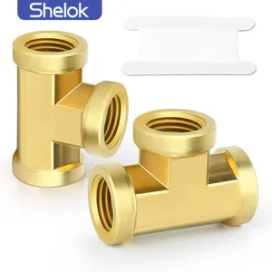 Les raccords de plomberie en laiton d'usine Shelok fabriquent l'expérience Dimension 1/2 - 1 pouce raccord de tuyau en laiton