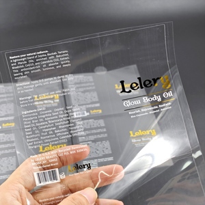 Custom Die Cut Vinyl Stickers Clear <strong>Label</strong> <strong>Printing</strong> <strong>Gold</strong> Sticker Roll Personalized Logo Adhesive Packaging <strong>Labels</strong> - Product Image 2